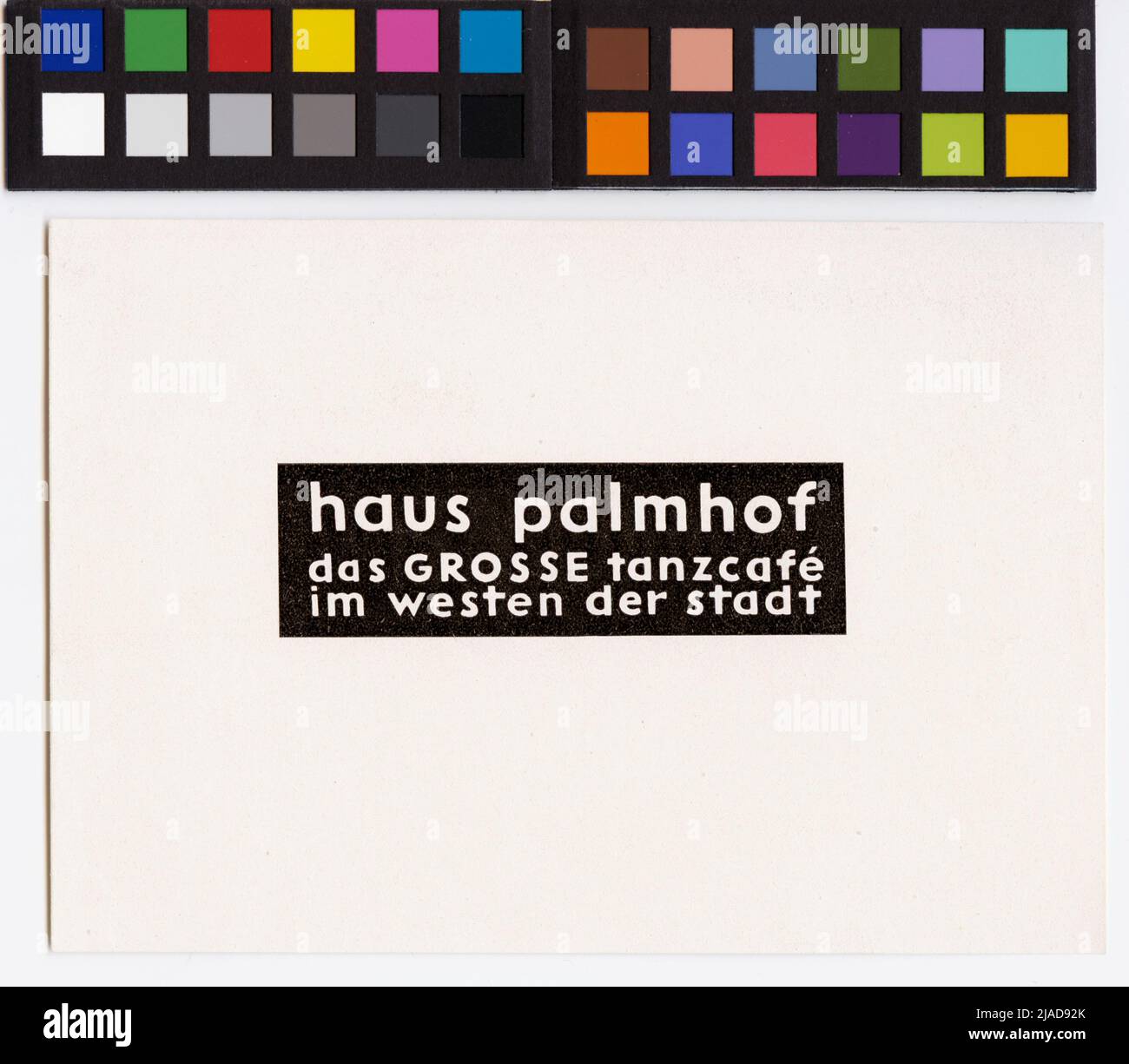 Logo: 'Haus Palmhof'. Karl Wiener (1901-1949), artiste Banque D'Images