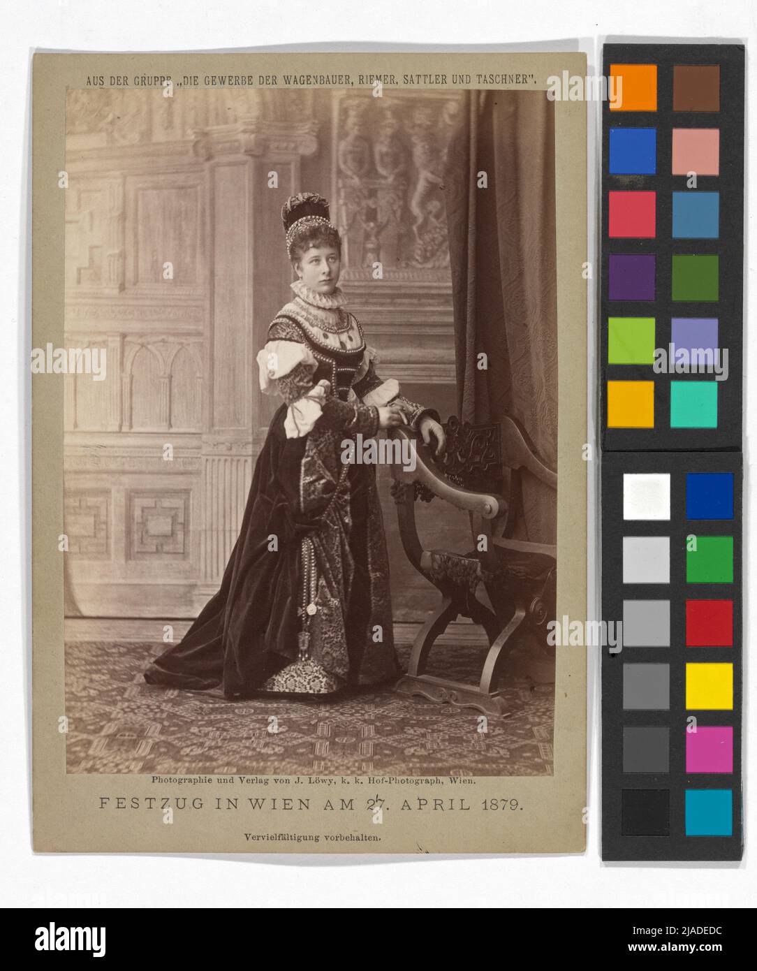 Wagenbauerin 'au festival Macart 1879. Josef Löwy (1835-1902), photographe, éditeur Banque D'Images