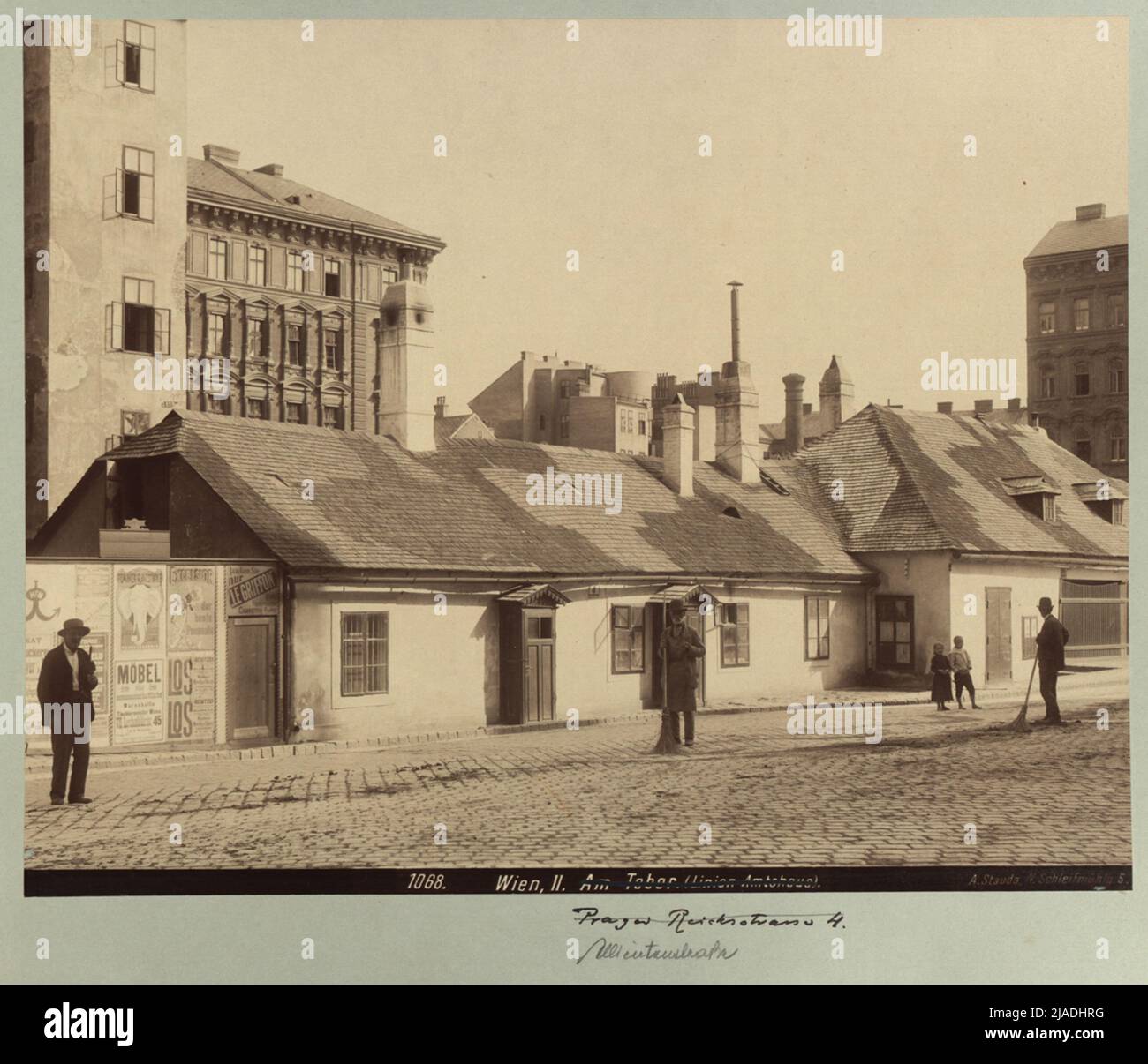 2nd, Allitenstraße 2-4 / Am Tabor. Août Stauda (1861-1928), photographe Banque D'Images