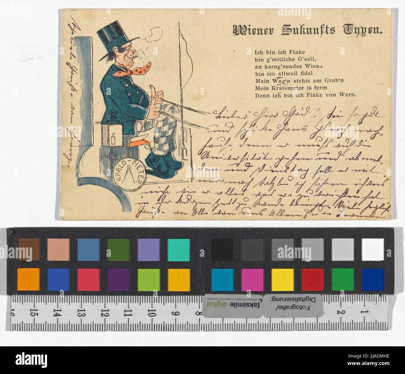 Viennois futurs types '[fiaker caricature]. Inconnu Banque D'Images