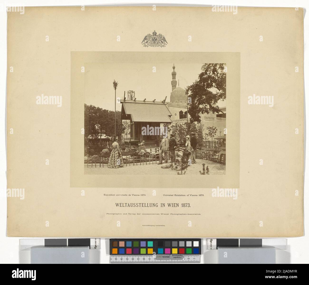 Exposition universelle 1873: Maison de jardin japonaise (No 462). György (Johann Jutus Georg) Klösz (Kloess) (1844-1913), photographe, Association viennoise des photographes, Maison d'édition Banque D'Images