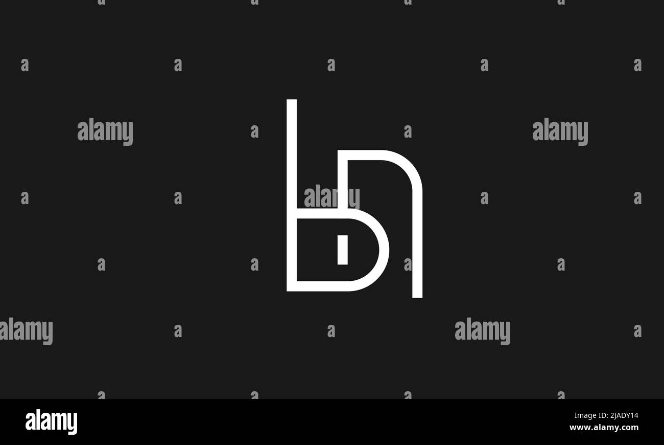 Lettres de l'alphabet initiales Monogram logo AB BA A B Illustration de Vecteur