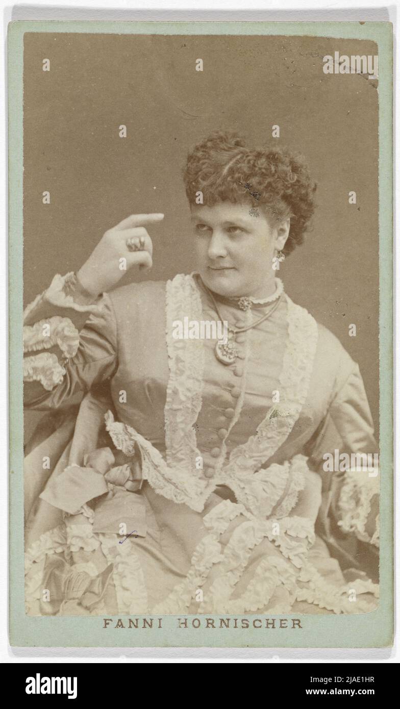 Fanny Hornischer (1845-1911), chanteur de folk. Inconnu, photographe Banque D'Images