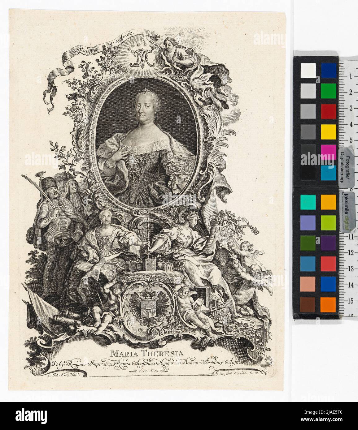Maria Theresia. Johann Esaïa Nilson (1721-1788), artiste Banque D'Images
