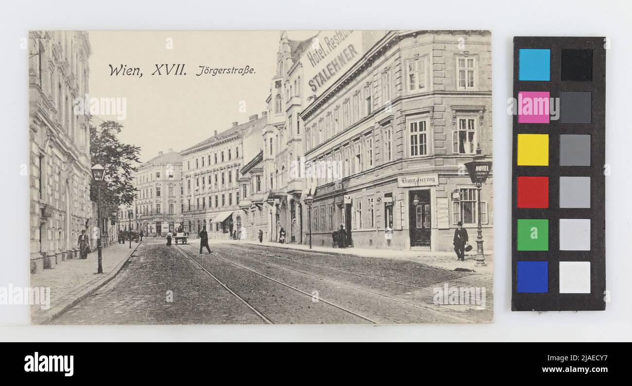 17., Jörgerstraße - général, carte postale. Sperlings Postkartenverlag (M. M. S.), producteur Banque D'Images