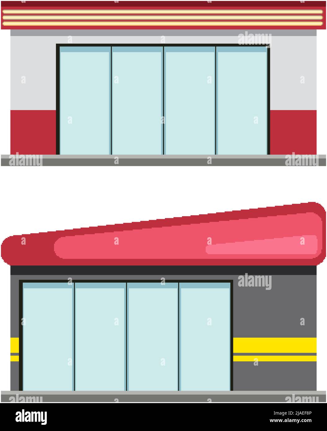 Illustration des stations-service de vidange d'huile Illustration de Vecteur