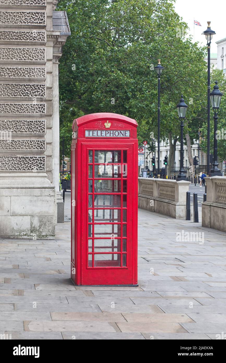 téléphone sur whitehall Londres Banque D'Images