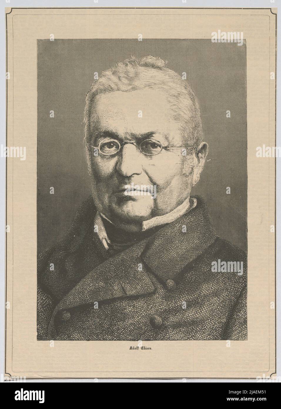 Adolphe Thiers. '. Le président français Adolphe Thiers (du « nouveau journal illustré »). Inconnu Banque D'Images