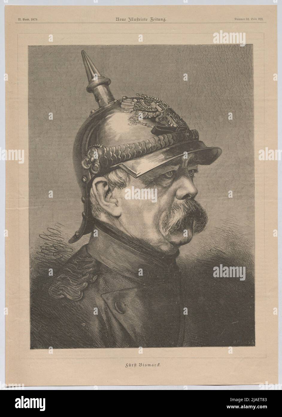 Prince Bismarck (du « nouveau journal illustré »). Inconnu Banque D'Images