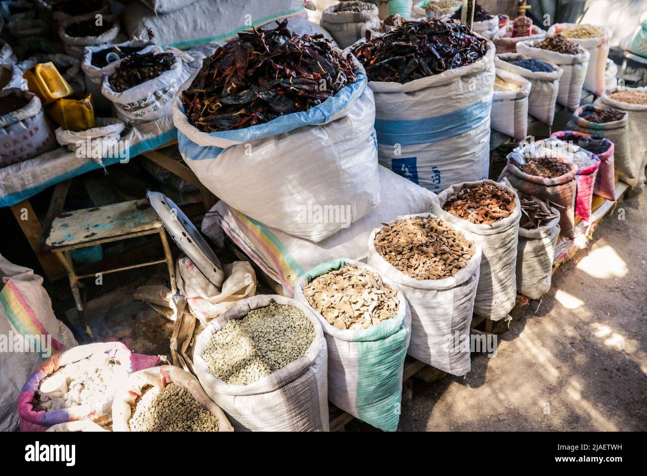 Marché local à Keren Banque D'Images