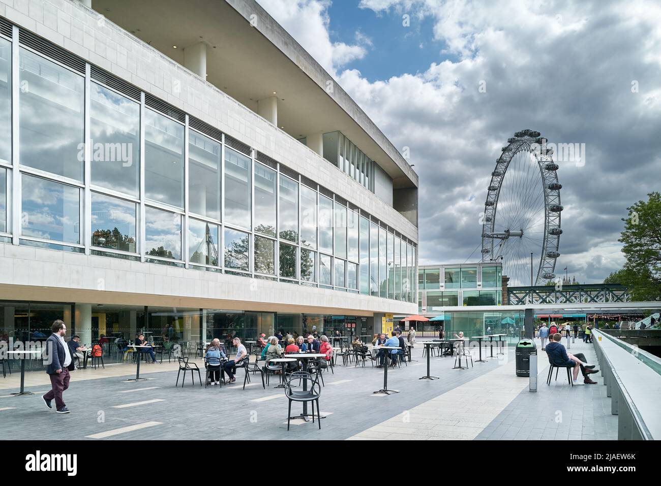 Royal Festival Hall, South Bank, Londres, Angleterre. Banque D'Images