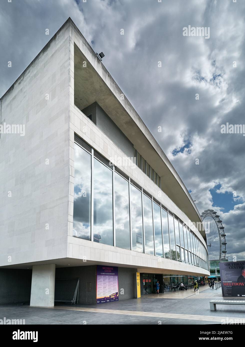 Royal Festival Hall, South Bank, Londres, Angleterre. Banque D'Images
