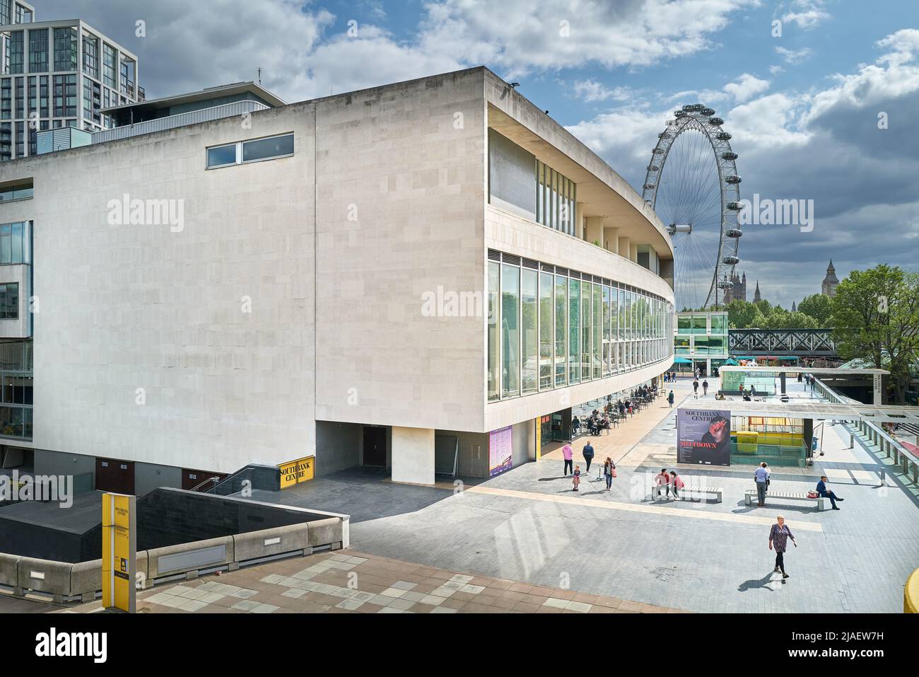 Royal Festival Hall, South Bank, Londres, Angleterre. Banque D'Images