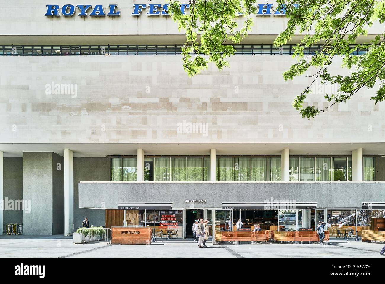 Royal Festival Hall, South Bank, Londres, Angleterre. Banque D'Images