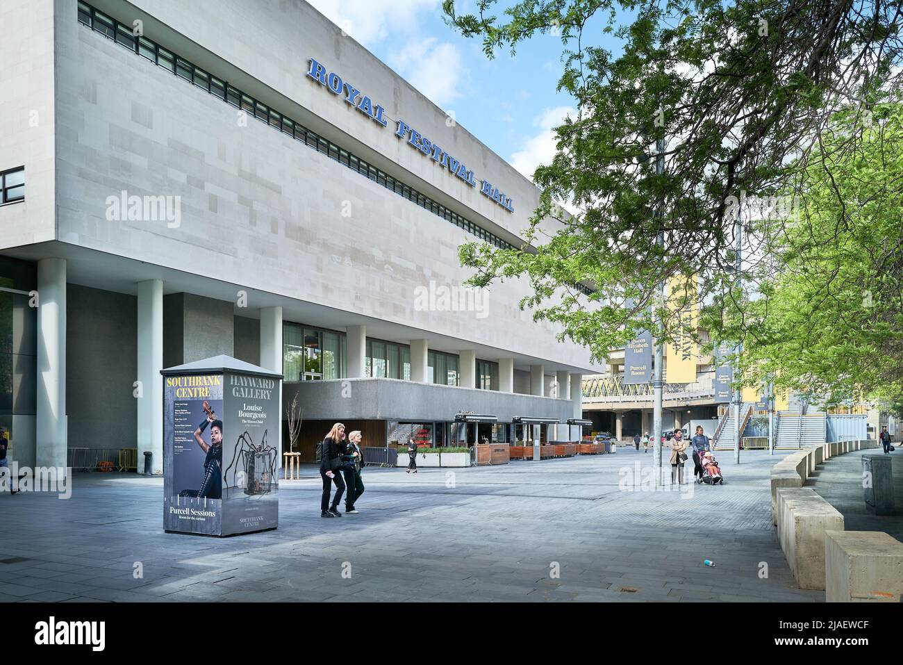 Royal Festival Hall, South Bank, Londres, Angleterre. Banque D'Images