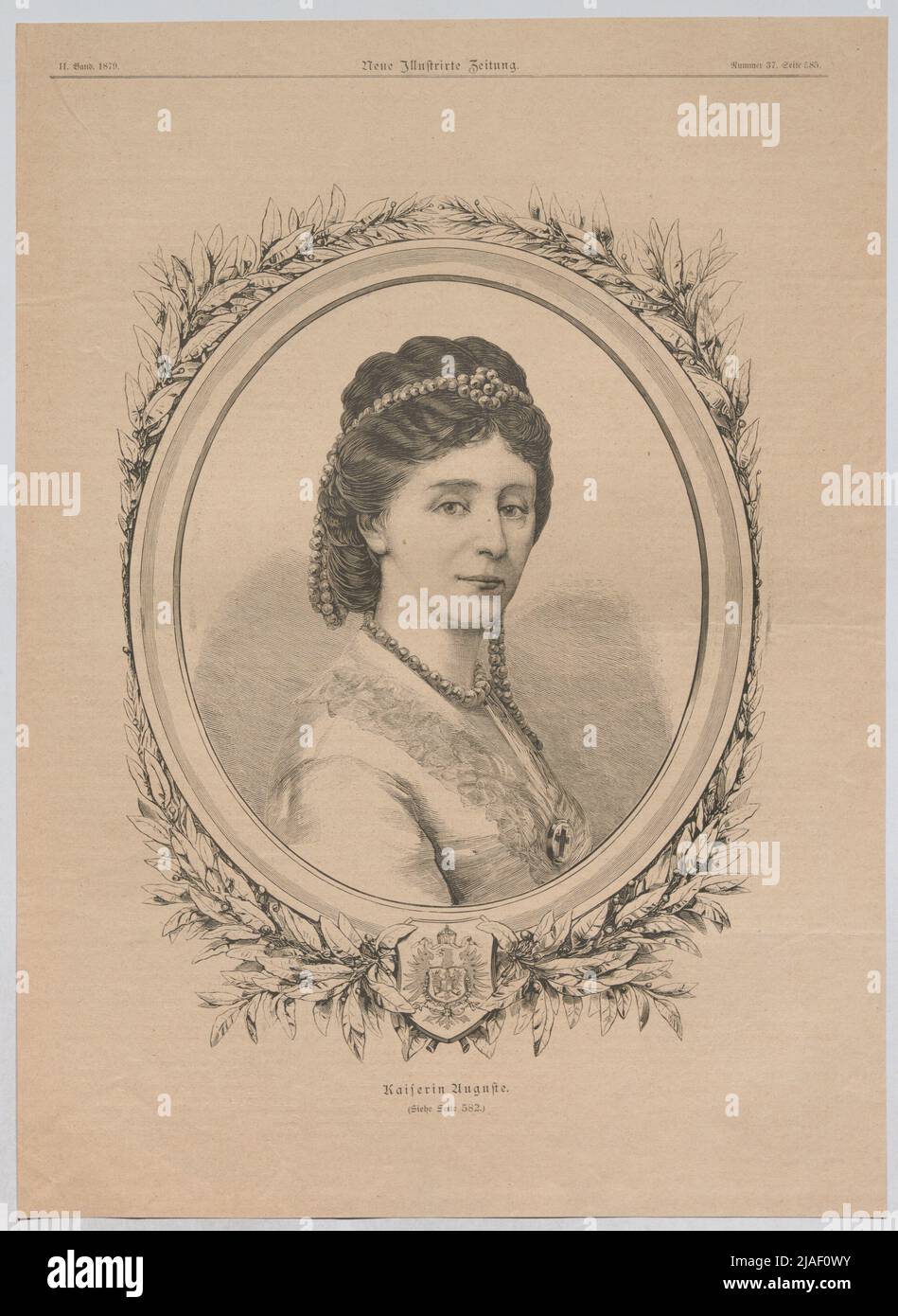 Impératrice Auguste (du « nouveau journal illustré »). Inconnu Banque D'Images