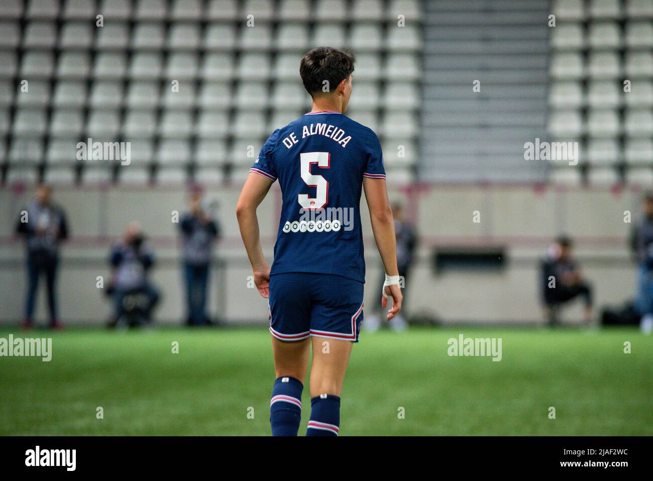 ELISA de Almeida de Paris Saint Germain lors du championnat féminin de France, D1 Arkema football match entre Paris Saint-Germain et Olympique Lyonnais (Lyon) le 29 mai 2022 au stade Jean Bouin à Paris, France - photo: Antoine Massinon/DPPI/LiveMedia Banque D'Images ELISA de Almeida de Paris Saint Germain lors du championnat féminin de France, D1 Arkema football match entre Paris Saint-Germain et Olympique Lyonnais (Lyon) le 29 mai 2022 au stade Jean Bouin à Paris, France - photo: Antoine Massinon/DPPI/LiveMedia Banque D'Images