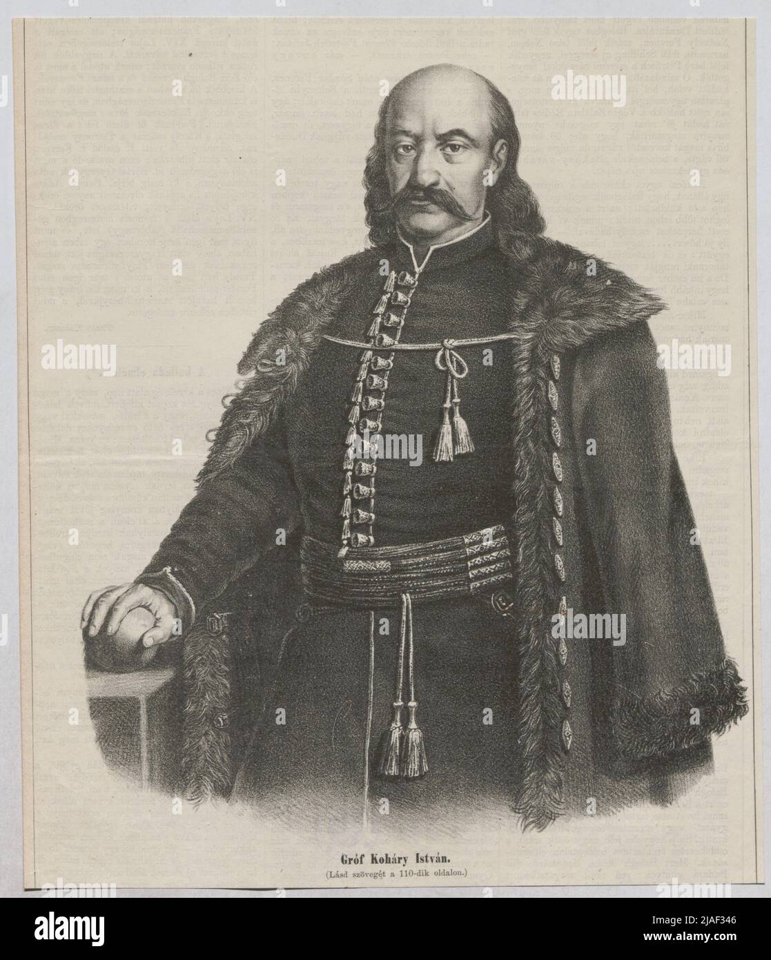 Comte István Koháry. '. Graf István Koháry, général, Dichter, Mäzen. Banque D'Images