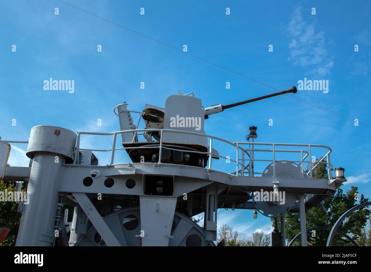 Arme sur un bateau au complexe de Willemsoord à Den Helder, pays-Bas 23-9-2019 Banque D'Images