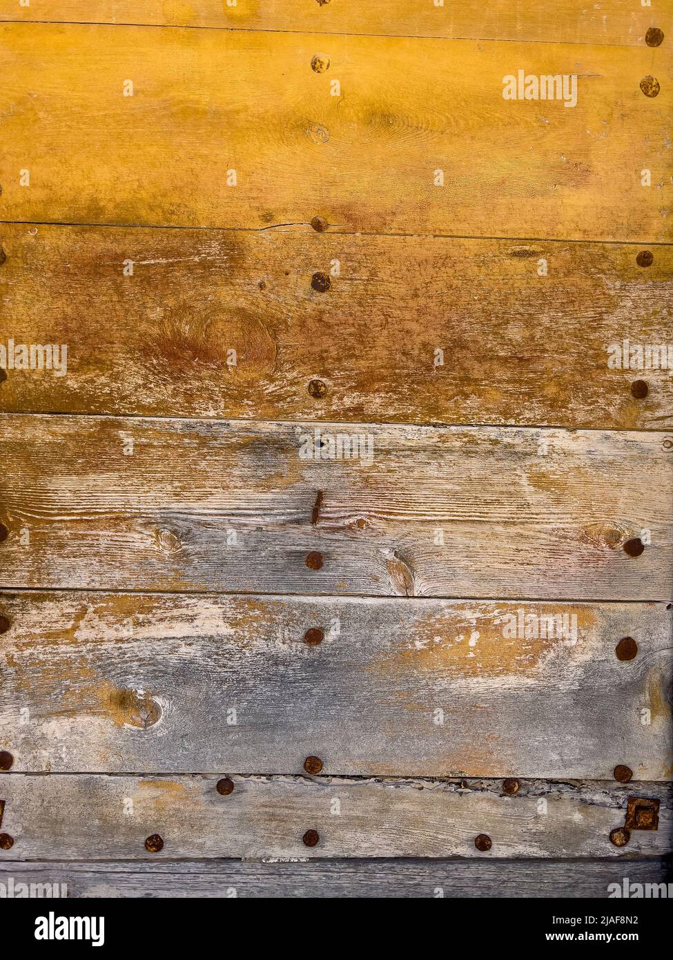 Détail de la grange historique en bois sur l'ancienne maison espagnole - photo de stock Banque D'Images