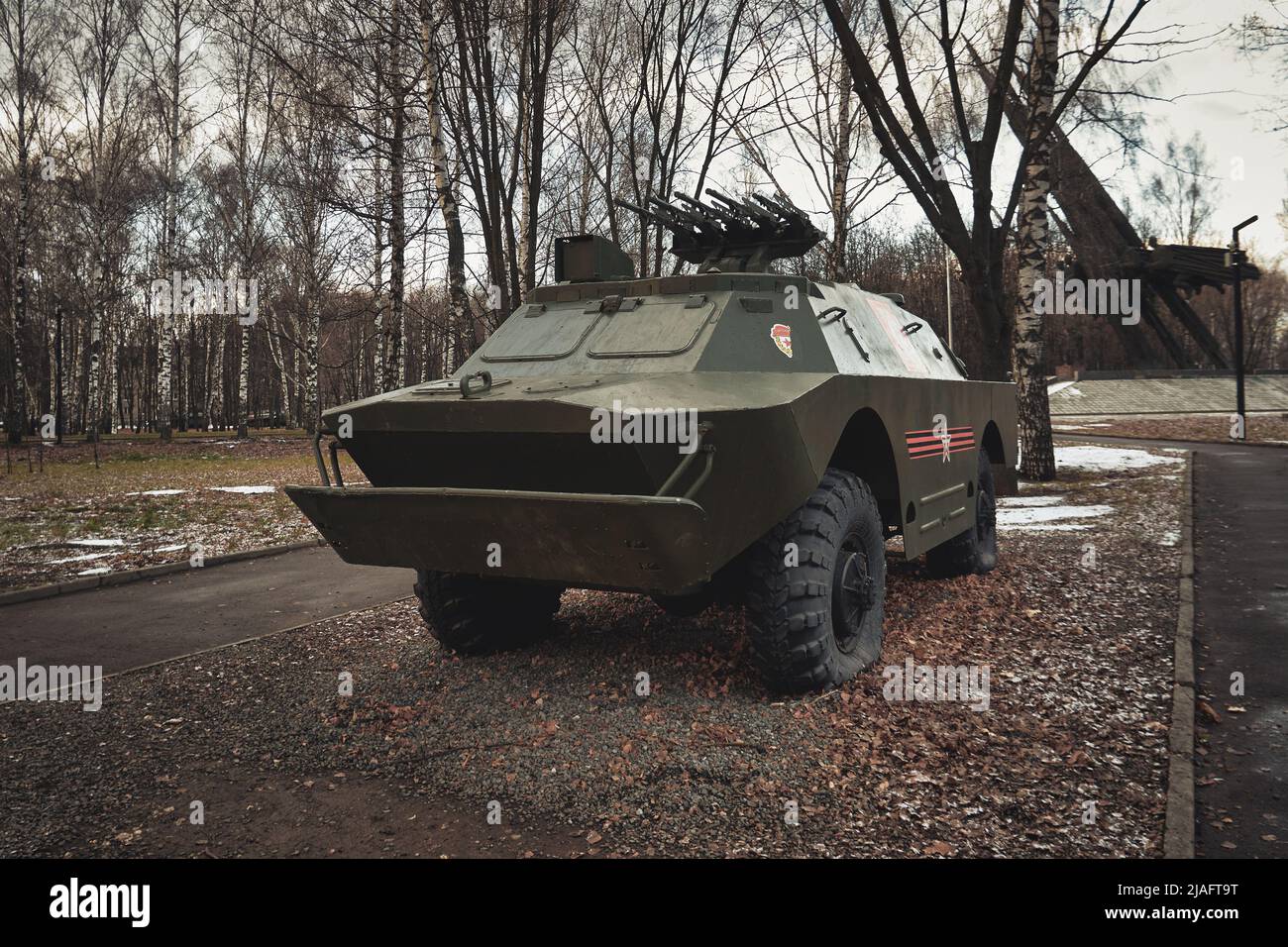 Ryazan, Russie - 22 novembre 2021 : BRDM, véhicule blindé russe de reconnaissance et de patrouille Banque D'Images