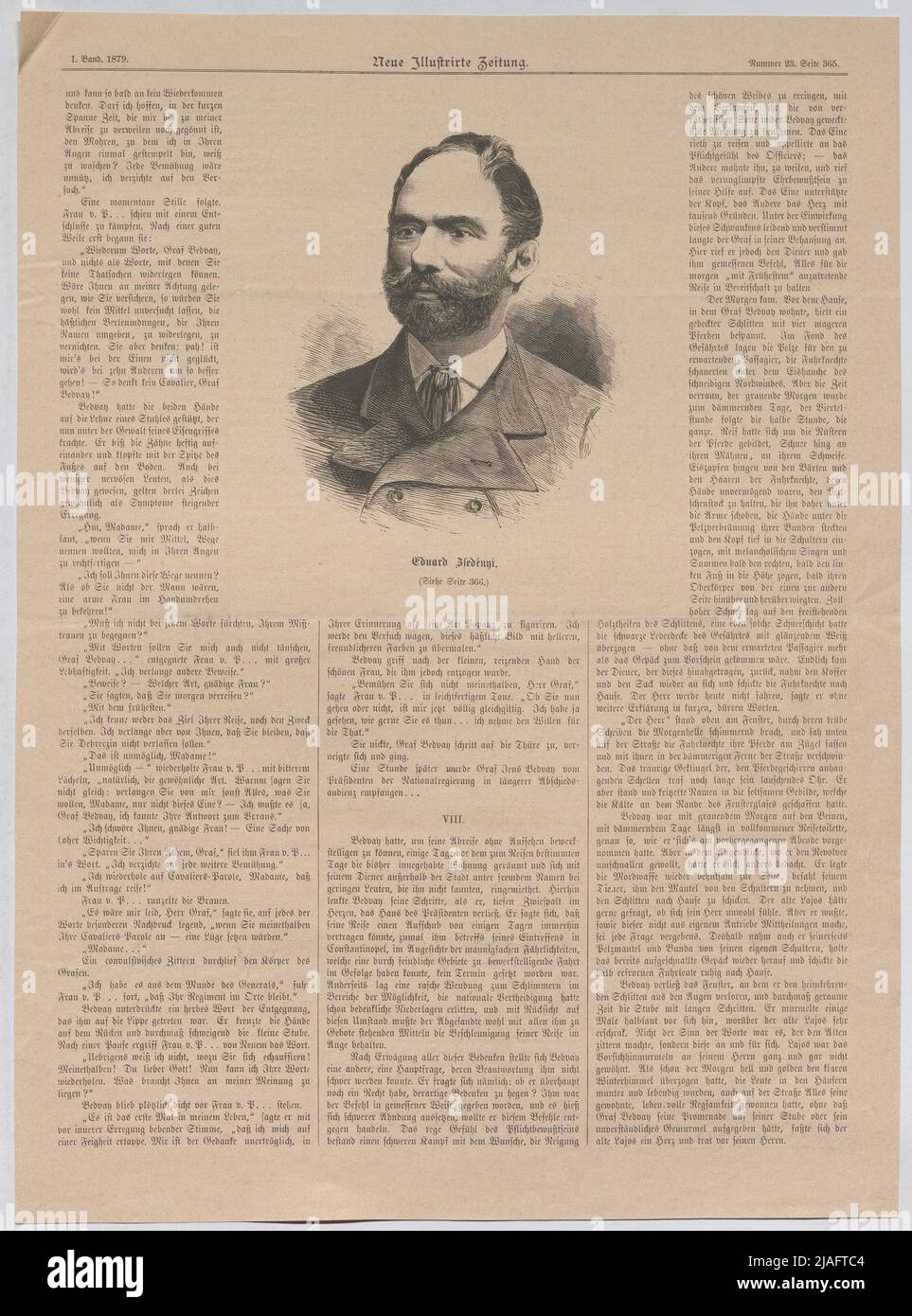Eduard Zsedényi. '. Eduard Zsedényi, homme d'État hongrois (du « nouveau journal illustré »). Inconnu Banque D'Images