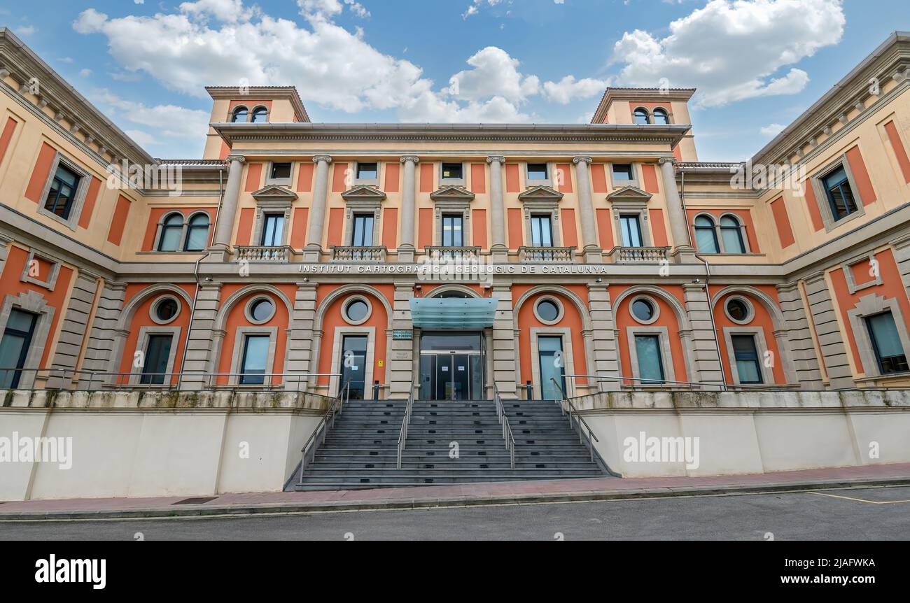 Barcelone, Espagne. Institut cartographique et géologique de Catalogne - Bibliothèque de cartes Banque D'Images