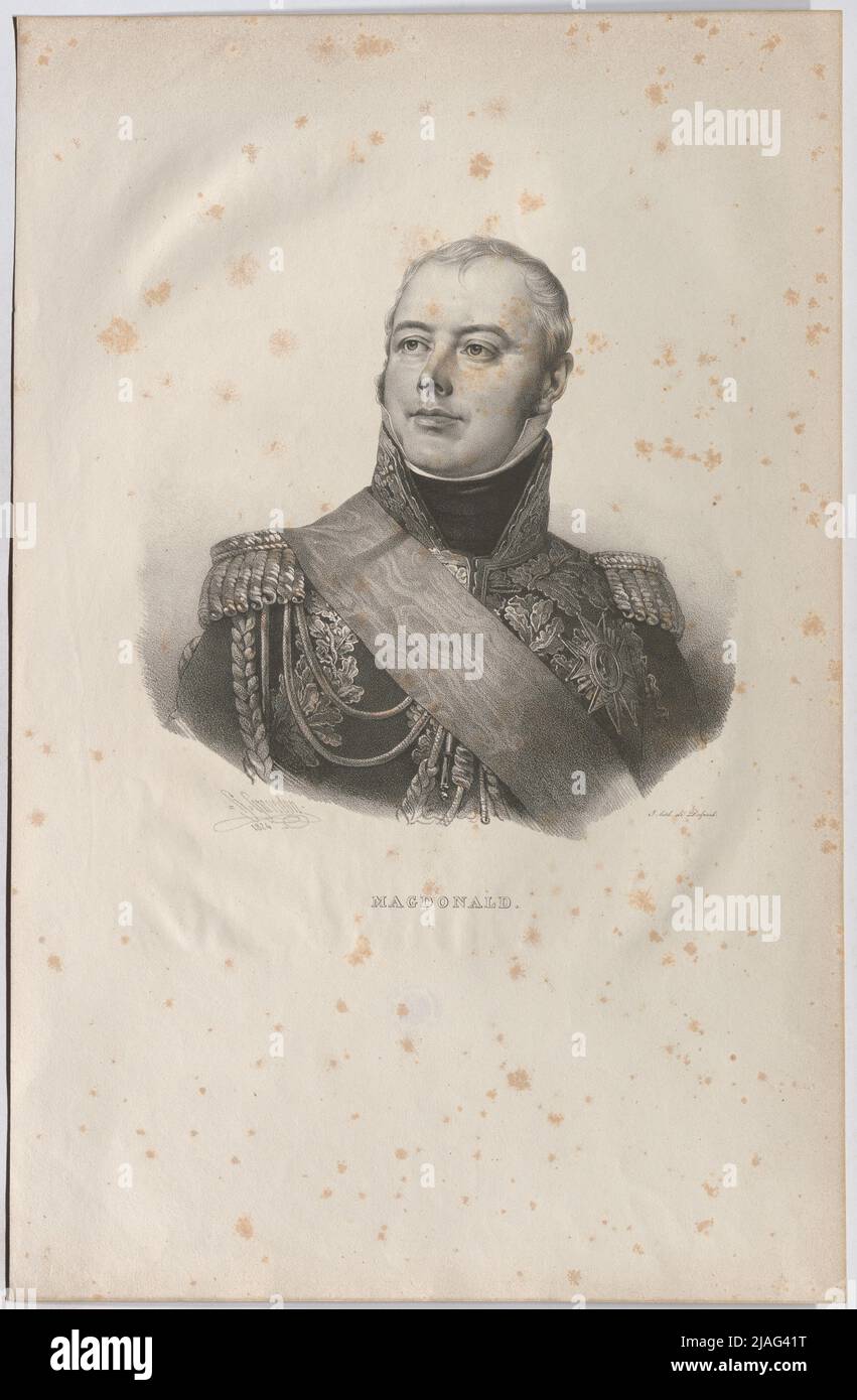 Magdonald. '(SIC!). Jacques Macdonald, duc de Tarent, maréchal de France. François Seraphin Delpech (1778-1825), artiste, Henri Grevedon (1776-1860), artiste Banque D'Images