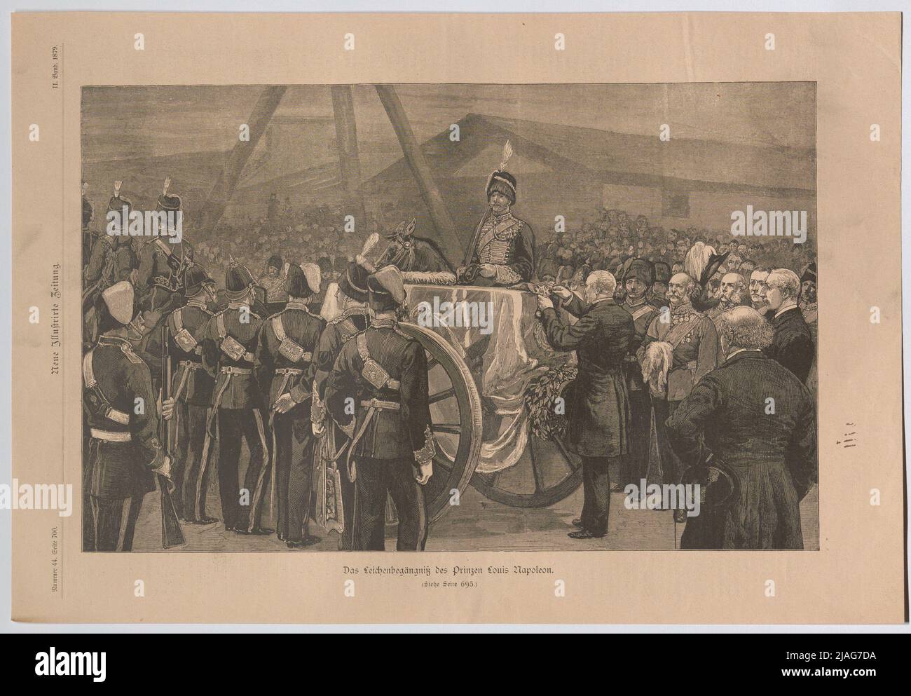 La prison du Prince Louis Napoléon (du « nouveau journal illustré »). Inconnu Banque D'Images