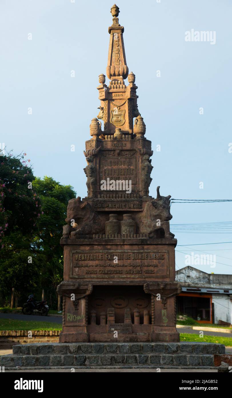 Monument Leibig à Frey Bentos Banque D'Images