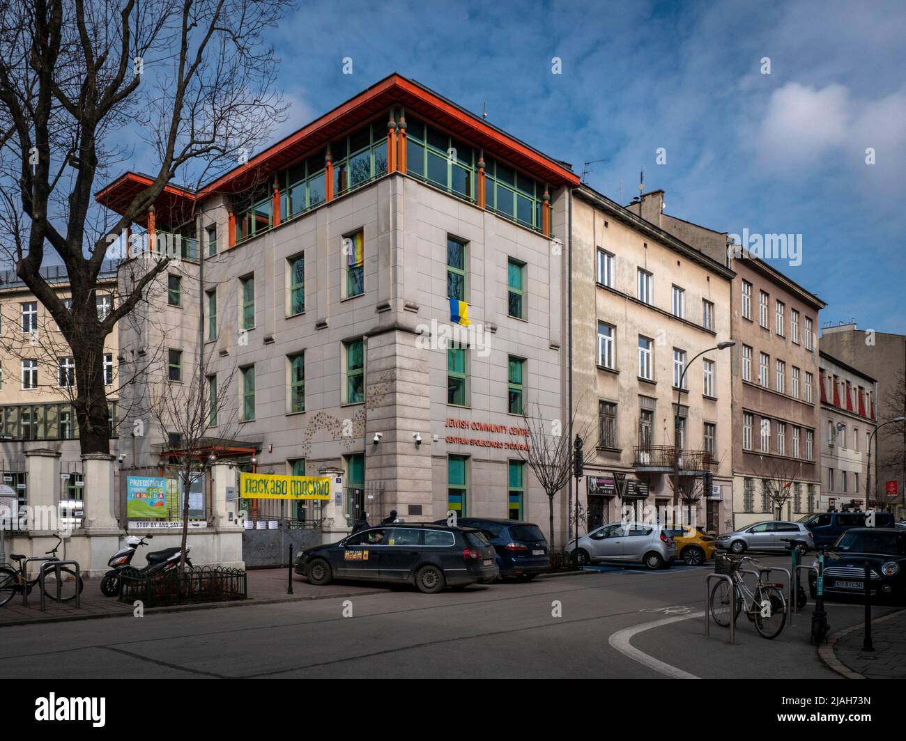 Le centre communautaire juif de Cracovie est un centre culturel et éducatif juif situé à Kazimierz, Cracovie, dans la rue Miodowa. Banque D'Images