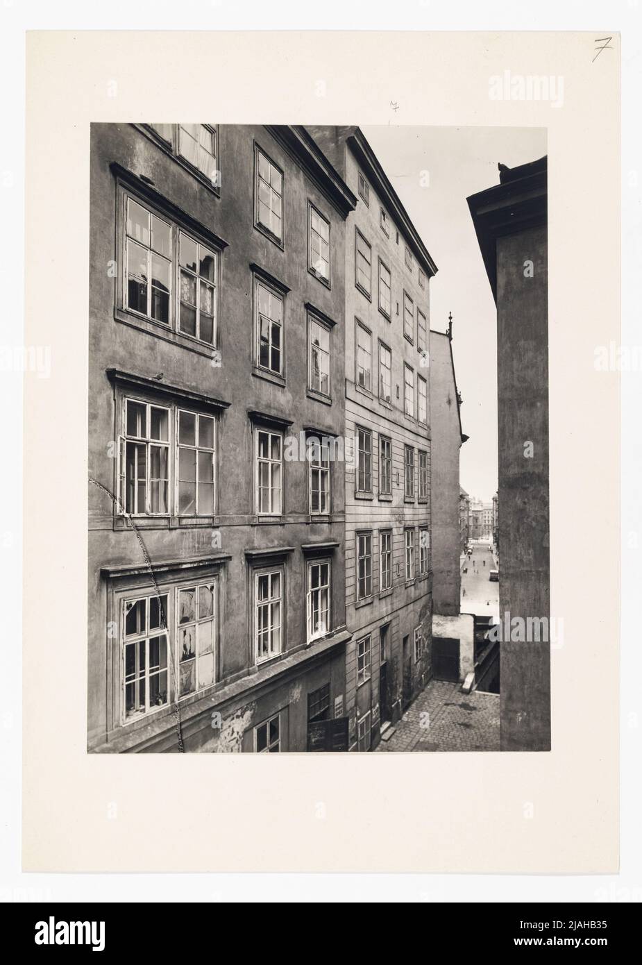 1., Mölker Steig 5-7 - vue sur Helferstorferstrasse. Bruno Reiffenstein (1869-1951), photographe Banque D'Images