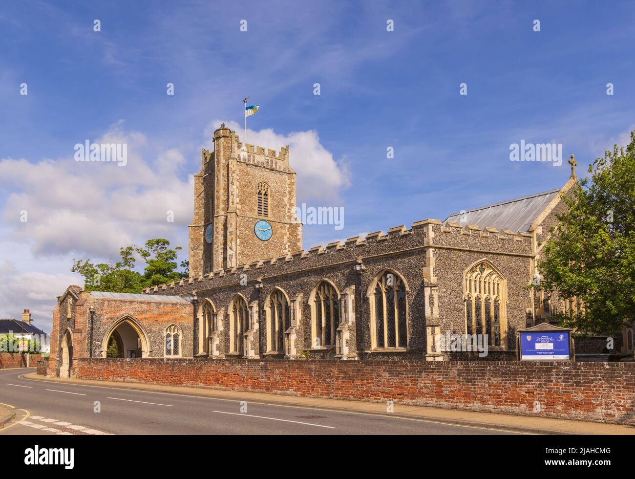 L'église paroissiale Saint-Pierre et Saint-Paul à Aldeburgh, Suffolk. ROYAUME-UNI Banque D'Images