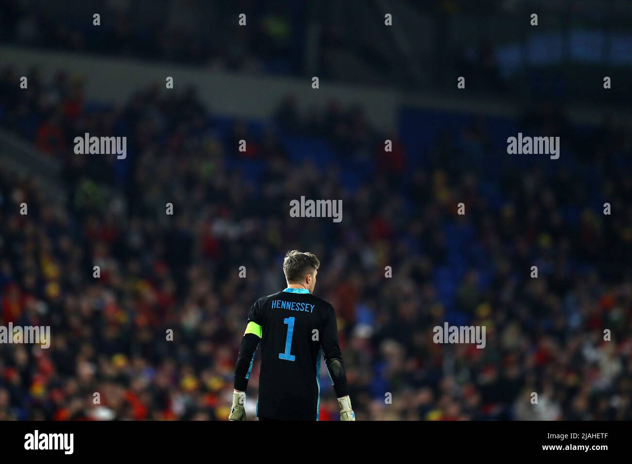 Wayne Hennessey, gardien de but du pays de Galles, regarde dessus. Pays de Galles contre République tchèque, match international de football amical pour le DEC Ukraine humanitaire appe Banque D'Images