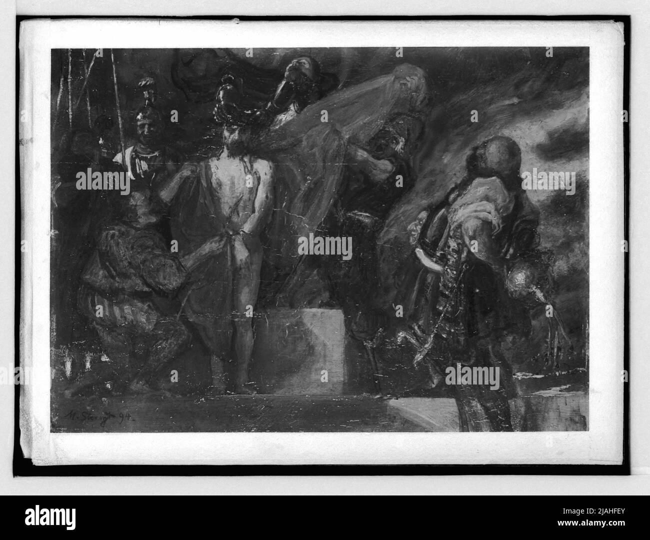 ECCE Homo, 1894, peinture à l'huile par Max Slevogt Banque D'Images