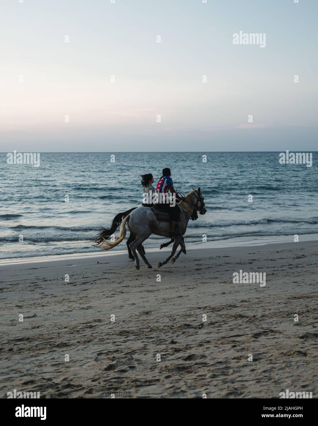 Equitation dans une plage à Phuket, Thaïlande, Asie du Sud-est Banque D'Images