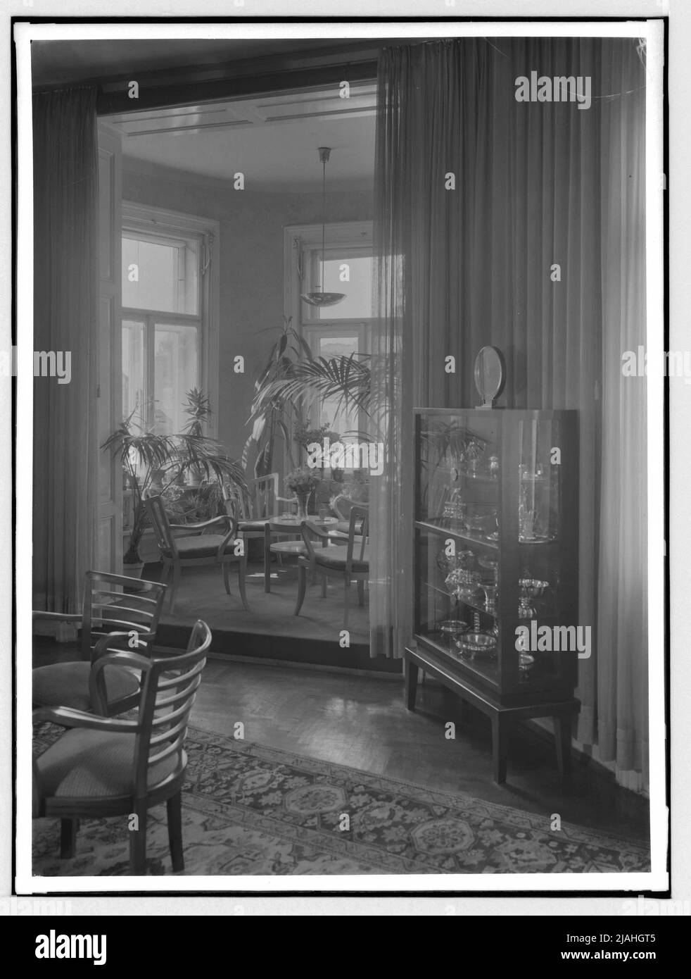 Intérieur de salon (design intérieur: Heinrich Vana vers 1940) Banque D'Images