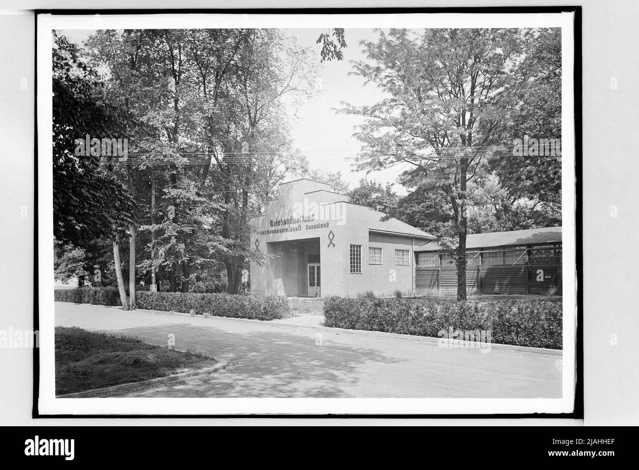 'Reichsnährstand State Farmership Donauland' sur le centre d'exposition Banque D'Images
