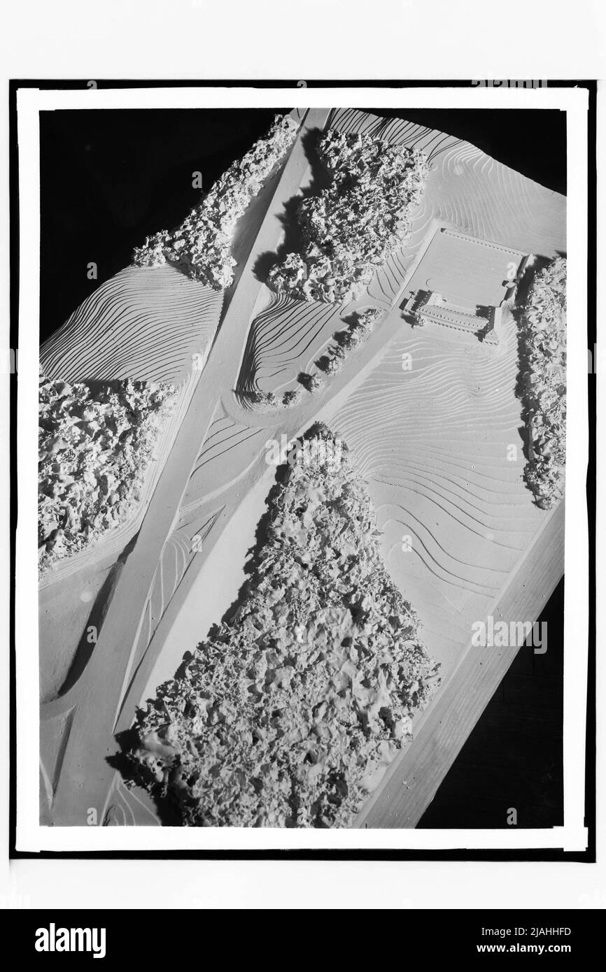 Modèle pour le Rasthaus Hochstraß sur le Reichsautobahn Banque D'Images