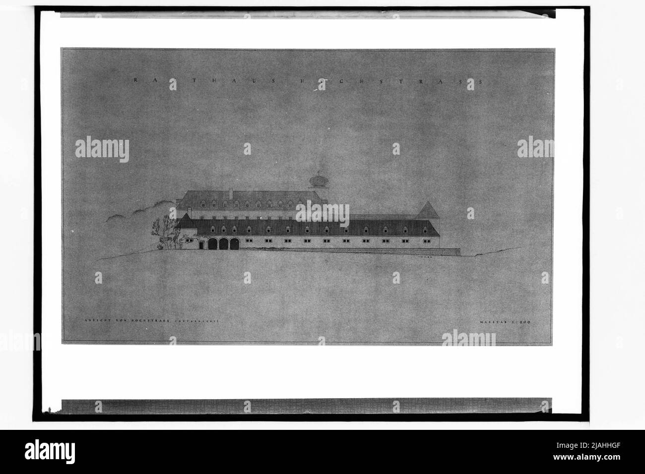 Design pour le Rasthaus Hochstraß sur le Reichsautobahn (vue sur le Hochstraß) Banque D'Images