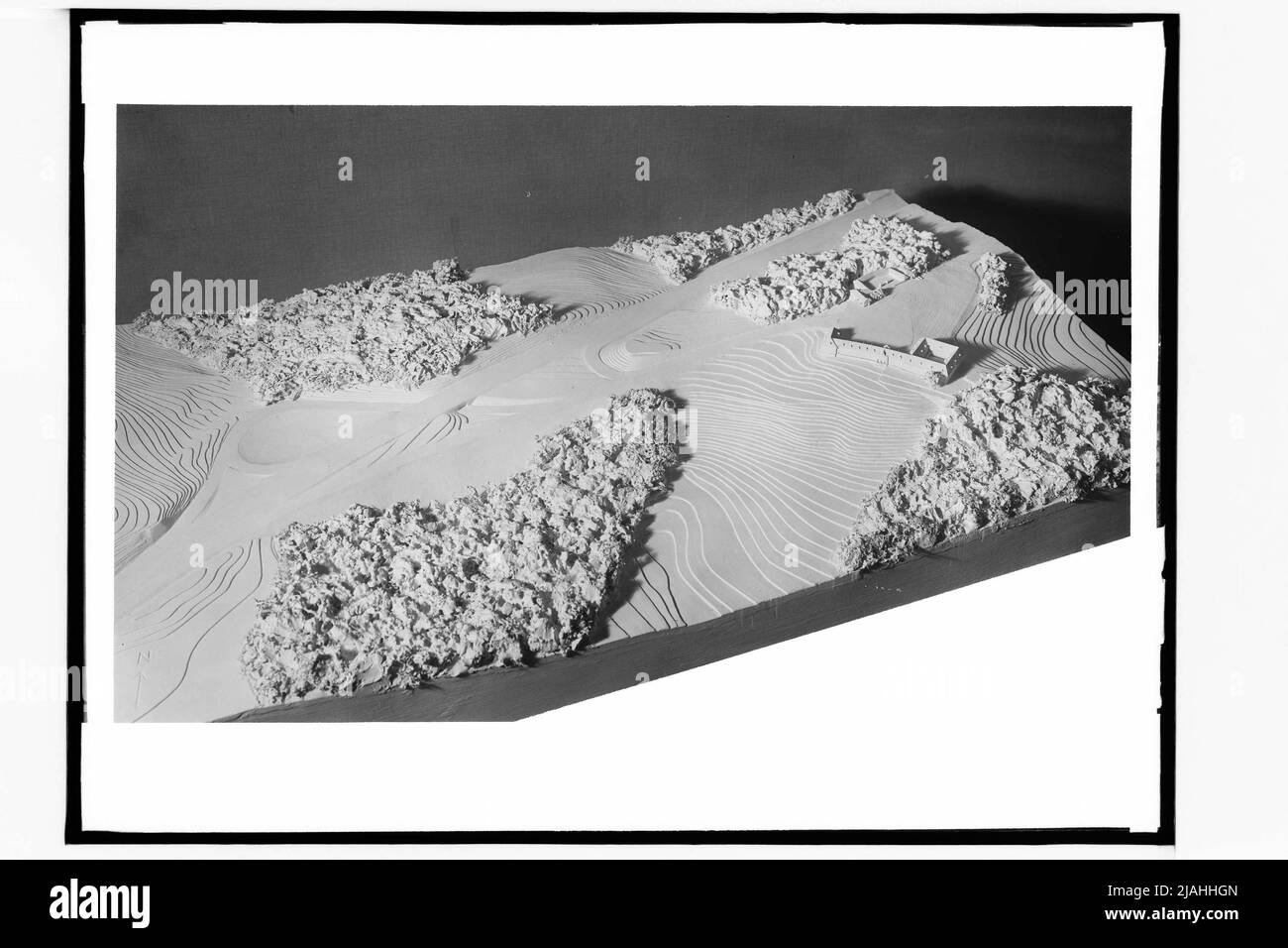 Modèle pour le Rasthaus Hochstraß sur le Reichsautobahn Banque D'Images