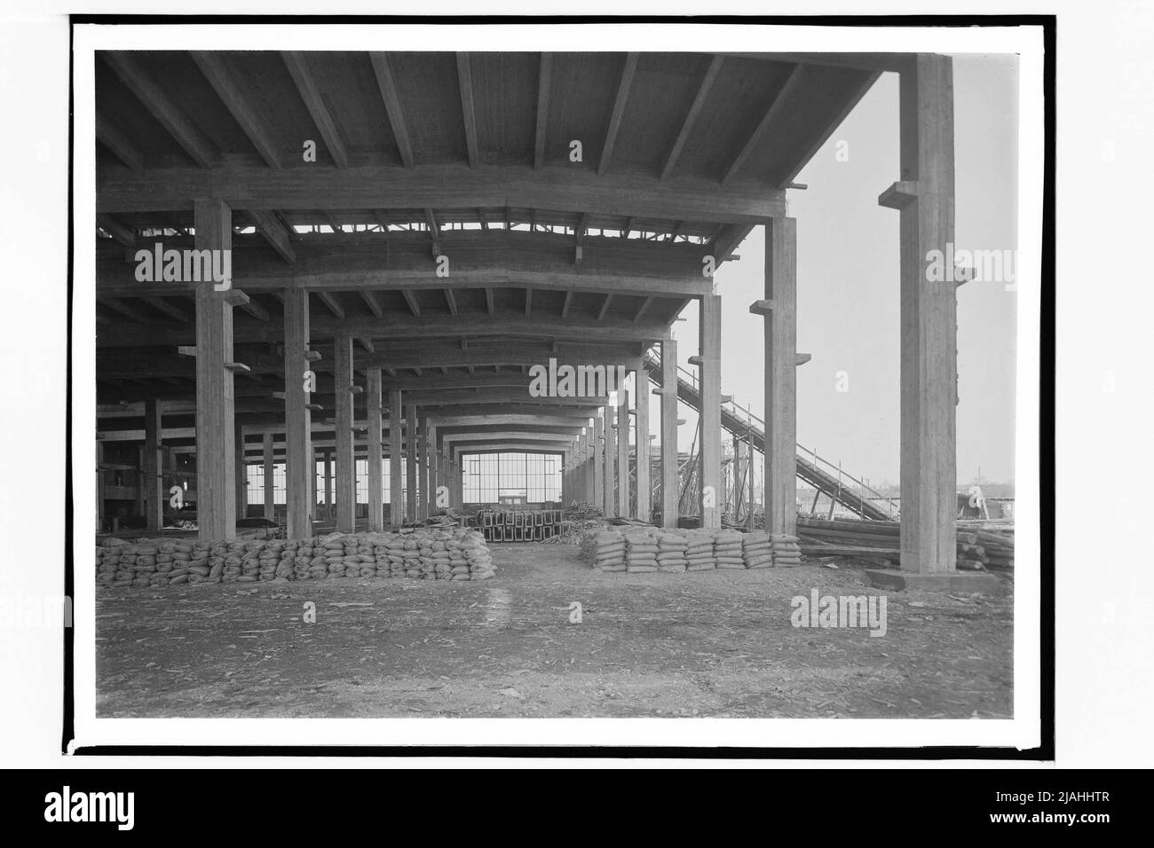 Construction d'une usine de la locomotive (21st, Brünnerstraße) Banque D'Images