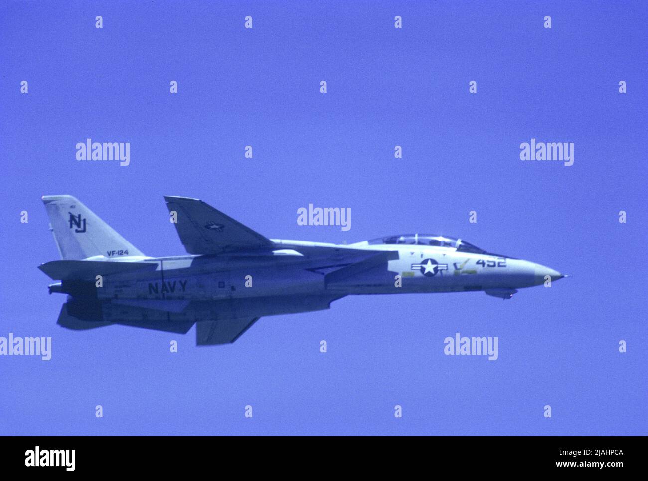 Grumman F14 Tomcat de VF-124 pendant un survol Banque D'Images