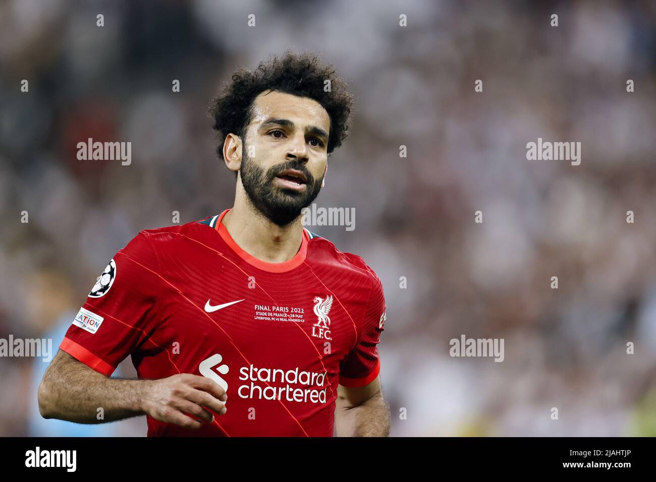 PARIS - Mo Salah du FC Liverpool lors du match final de la Ligue des champions de l'UEFA entre le FC Liverpool et le Real Madrid au Stade de Franc le 28 mai 2022 à Paris, France. ANP | HAUTEUR NÉERLANDAISE | PIERRE DE MAURICE VAN Banque D'Images