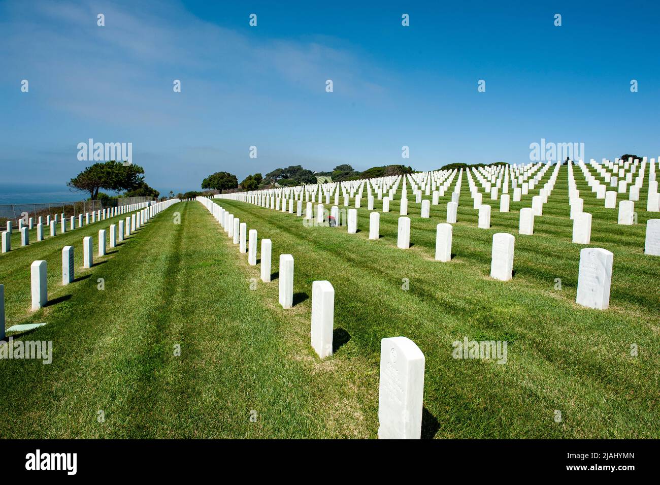 Cimetière national de Fort Rosecrans Banque D'Images