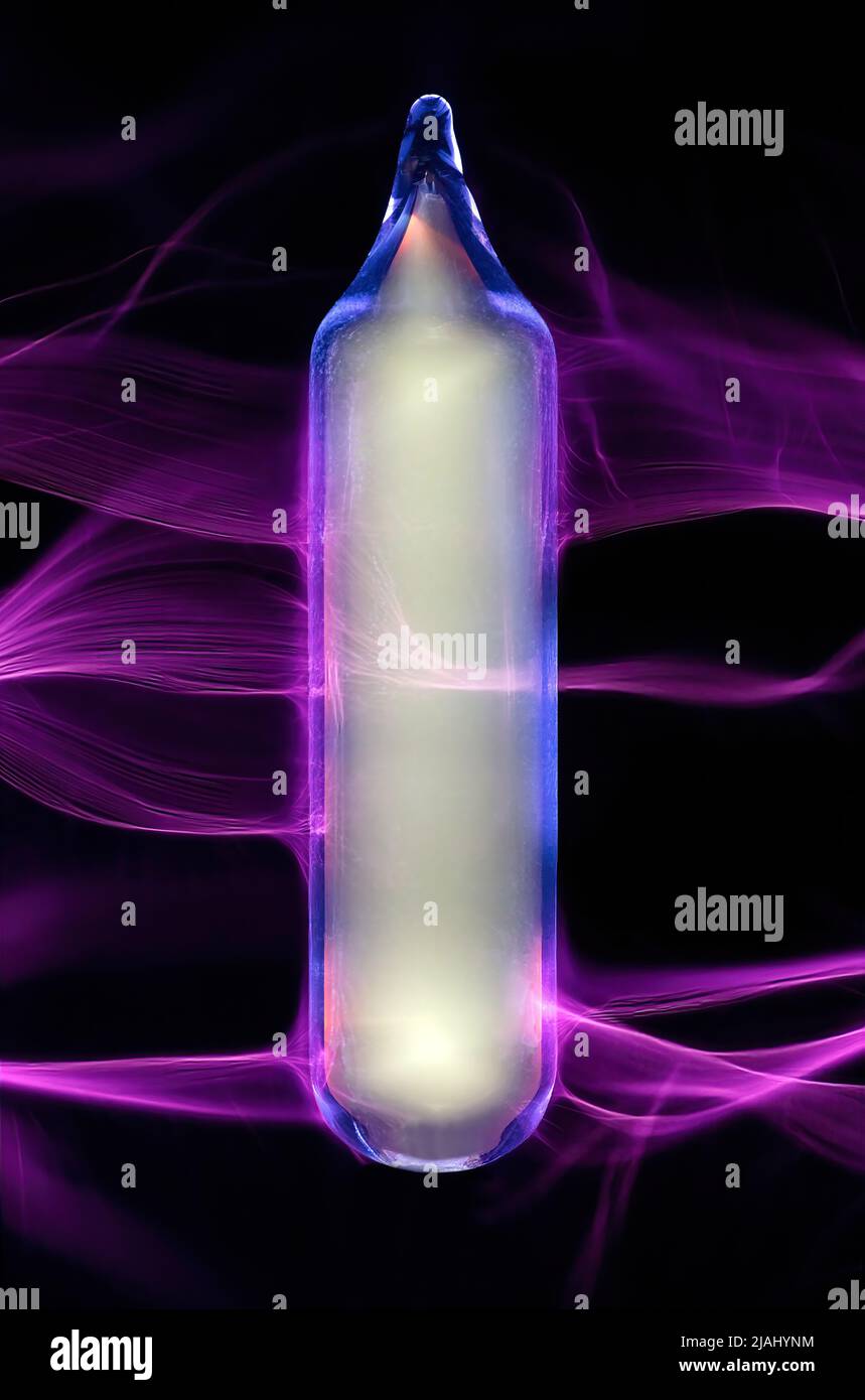 Gaz de brome excité Banque D'Images