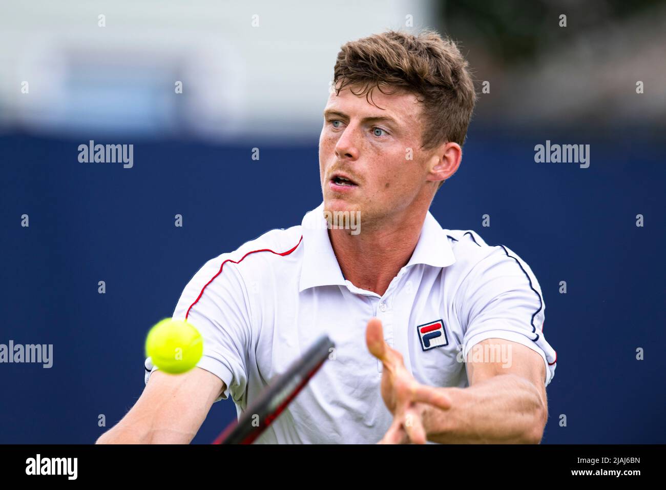 SURREY, ROYAUME-UNI. 30th mai 2022. Billy Harris (GBR) lors du Surbiton Trophy 2022 au Surbiton Racket Fitness Club le lundi 30 mai 2022 à SURREY, ANGLETERRE. Credit: Taka G Wu/Alay Live News Banque D'Images