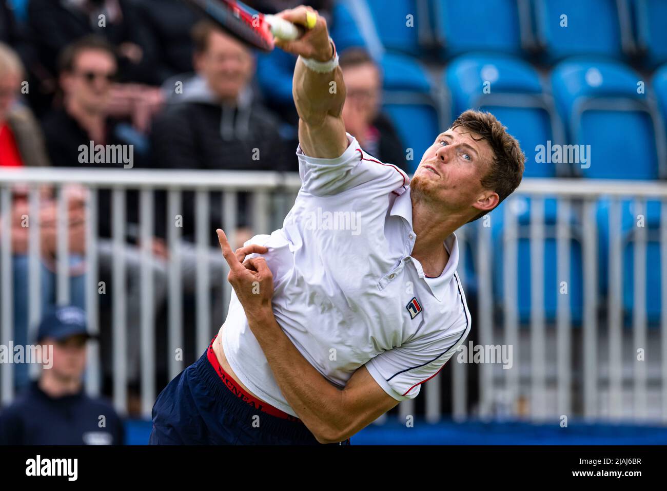 SURREY, ROYAUME-UNI. 30th mai 2022. Billy Harris (GBR) lors du Surbiton Trophy 2022 au Surbiton Racket Fitness Club le lundi 30 mai 2022 à SURREY, ANGLETERRE. Credit: Taka G Wu/Alay Live News Banque D'Images