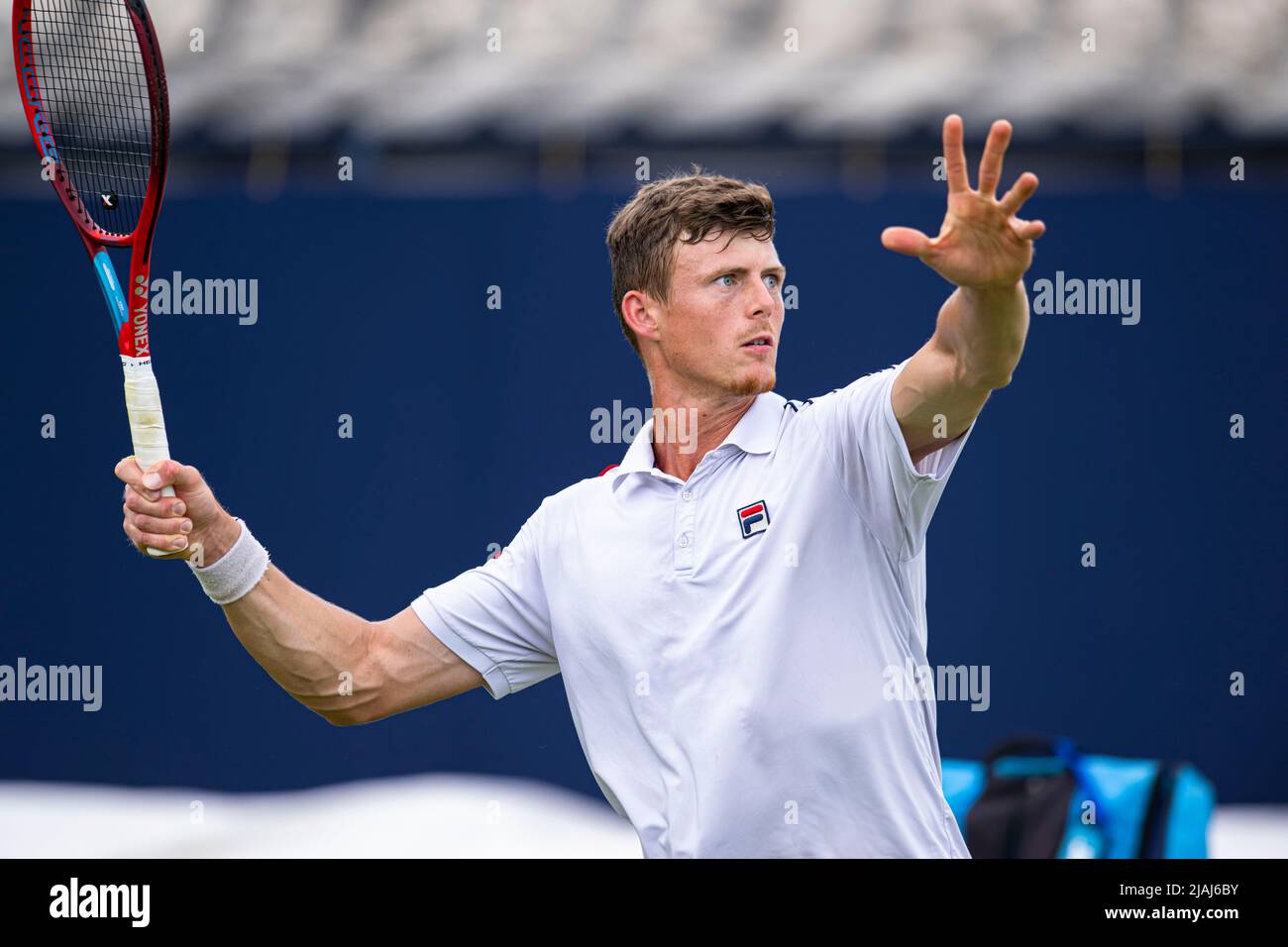 SURREY, ROYAUME-UNI. 30th mai 2022. Billy Harris (GBR) lors du Surbiton Trophy 2022 au Surbiton Racket Fitness Club le lundi 30 mai 2022 à SURREY, ANGLETERRE. Credit: Taka G Wu/Alay Live News Banque D'Images
