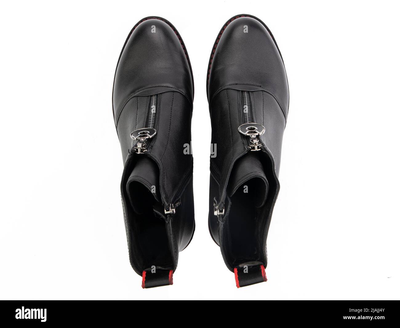 Chaussures de mocassin vintage. Gros plan. Photo publicitaire. chaussures gros plan. Gros plan sur un arrière-plan blanc. Vue de dessus Banque D'Images